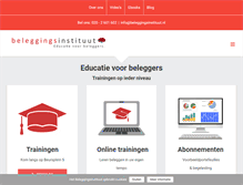 Tablet Screenshot of beleggingsinstituut.nl